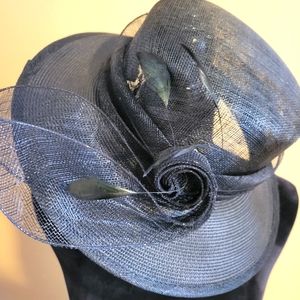 Elegant Navy Blue Women's Hat